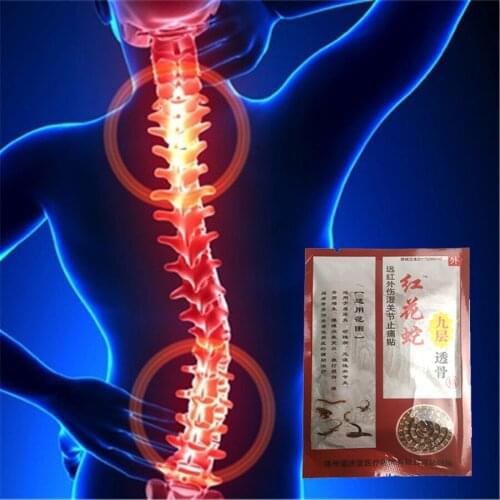 Self heating Carthamus tinctorius Snake Analgesic Plasters for Shoulder Neck Pain Relief Patches Rheumatoid arthritis Pain Relie