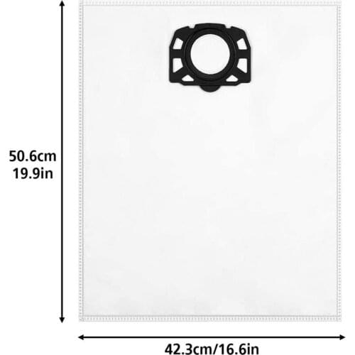 WD4 Replacement Bag Compatible for Karcher MV4 MV5 MV6 WD4 WD5 WD6 Wet and Dry Vacuum Cleaner 10PCS