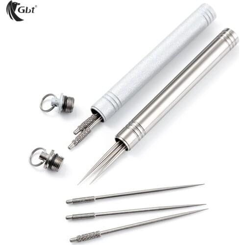 Outdoor Titanium Toothpick Holder No Rust Waterproof Bacteria
