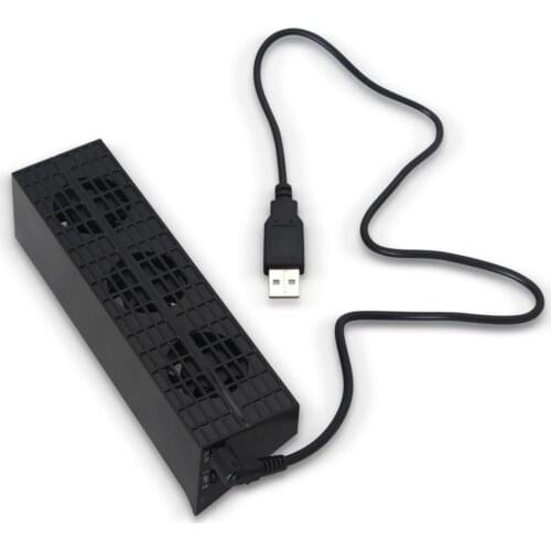 PS4 Smart Slim Cooling Fan Console Cooler Smart Thermostat 3 Fans System Station for Play station 4 PS4 Slim console