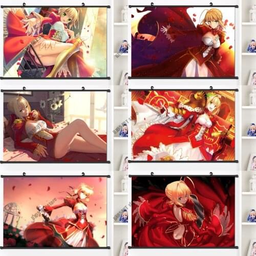 Japanese Anime Canvas Painting Wall Art Game FGO Fate/EXTRA Prints Posters Home Decor Pictures for Bedroom Home Decoration