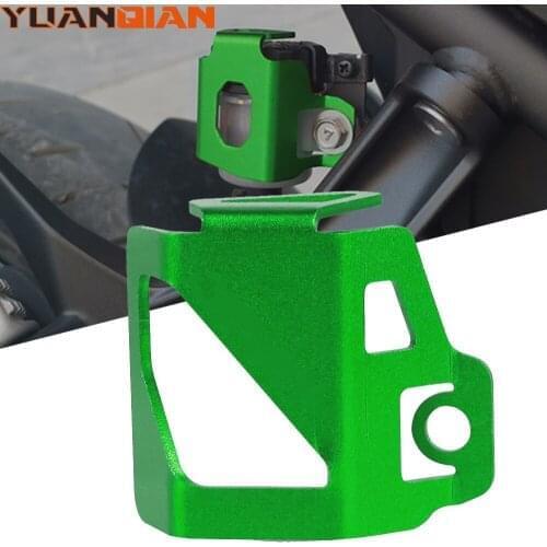 For Kawasaki NINJA400 NINJA250 NINJA300 NINJA 400 250 300 Motorcycle CNC Rear Brake Fluid Reservoir Cover Guard Protector Rear