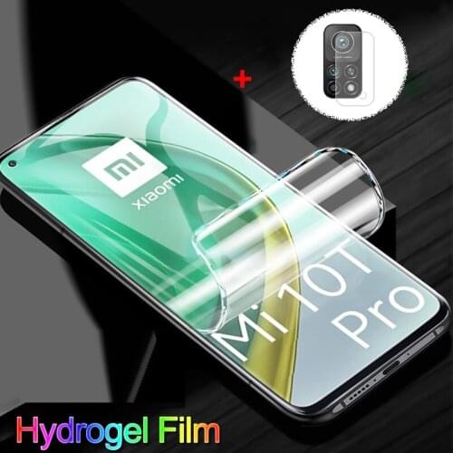 Screen Protector For Xiaomi Mi 10T Lite Mi 10i 10T Pro 9 Lite Hydrogel Film Protective Phone Camera Film Mi 10T Lite