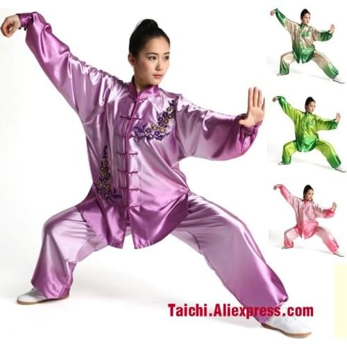 Female Wushu Tai chi clothing embroidery clothes graded Taijiquan embroidered costumes spring Kungfu Clothing