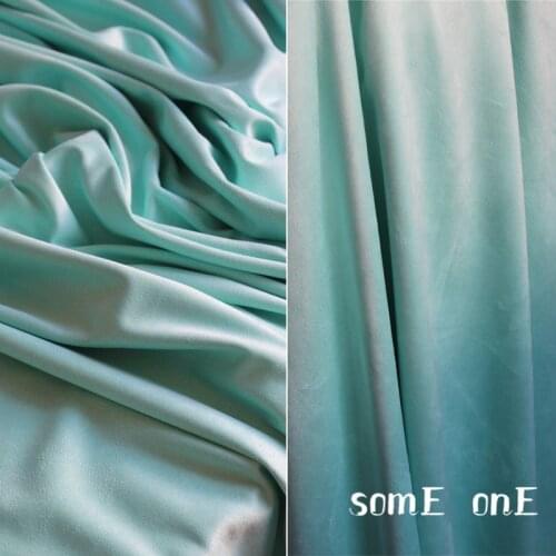Suede Fabric Blue Faux Suede Fleece DIY Sofa Pillow Decor Autumn Winter Coat Clothes Dress Designer Fabric 0.4mm