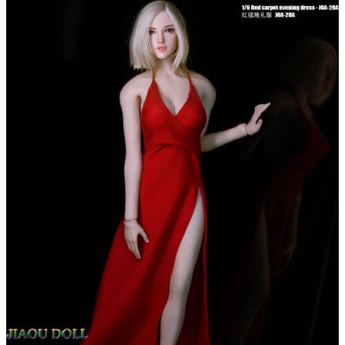 1/6 Scale Female Soldier Evening Dress Evening Dress for 12in Action Figure Phicen Tbleague HT Doll Model Toy