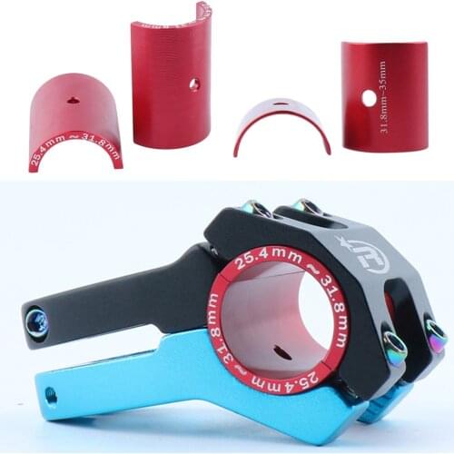 Bicycle Cycling MTB Bike Handlebar Bar Shim Spacer Stem Reducer Size Reducing Bushing Sleeve Bike Stem Adapter 1 Pair