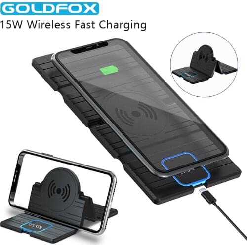 15W Car Wireless Charger Pad for iPhone 11 Pro Max Samsung S10 Plus Huawei Car Fast QI Wireless Charging for Samsung Note 9 S10