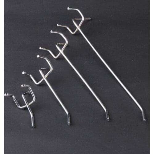 300pcs 10cm Hook Panel Perforated Wall Storage Garage Workshop Fixing Store Shop Merchandise Retailing Display Storage Rack