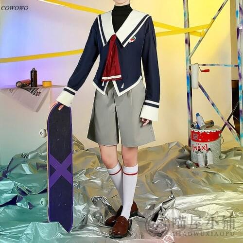Anime! SK8 The Infinity Miya Cool School Uniform Cosplay Costume Halloween Carnival Party Suit Dailydress For Men 2021 NEW