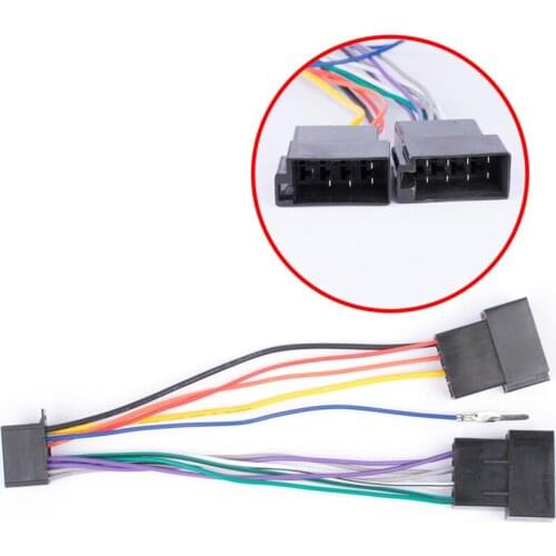 Car radio car player ISO standard wiring connector to 16-pin interface conversion line Car Electronics