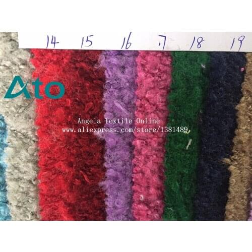 Free shipping High quality Thick knitted wool fabric Terry soft Stretchy