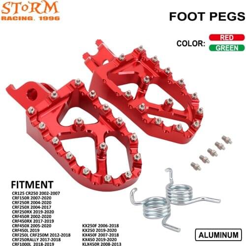 Big Foot Pegs FootRest Footpegs Rest Pedals For Honda CR125 CR250 CRF150R 250R 450R 450RX CRF450L CRF1000L 2004-2019 2020