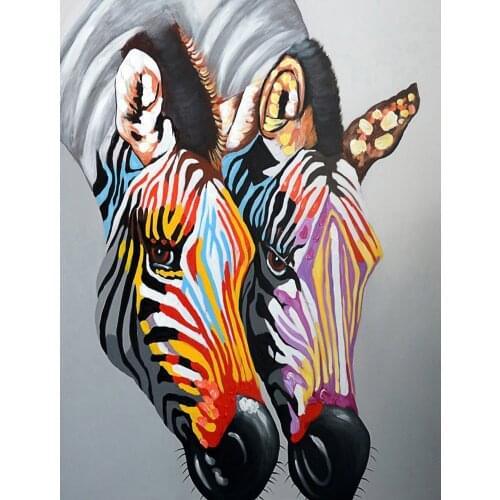 Two Zebras 5D Diy Cartoon Diamond Painting New Arrivals Stich Kit Embroidery Animals Mosaic Art Rhinestones Decorations For Home