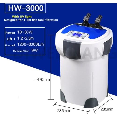 Frequency Conversion Filter Barrel Aquarium Filter Outside Filter Aquatic Equipment Aquarium Canister Filter For Big Fish Tank