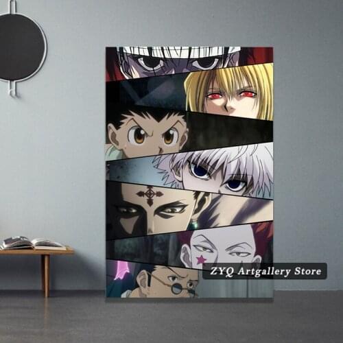 Canvas Anime Hunter x Hunter eyes Pictures Home Decoration Paintings Poster HD Prints Wall Art Modular Living Room