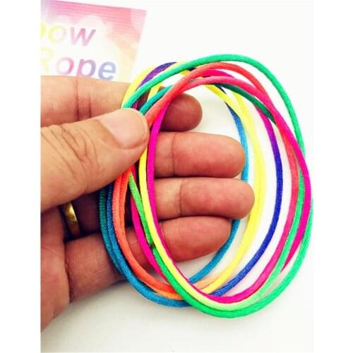 3PCS Kids Rainbow Colour Fumble Finger Thread Rope String Game Developmental Toy BX0D