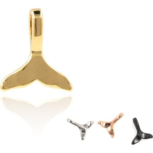 Whale Tail Pendant Gilded Marine Charm DIY Jewelry Making Bracelets Necklaces Earrings Making Accessories