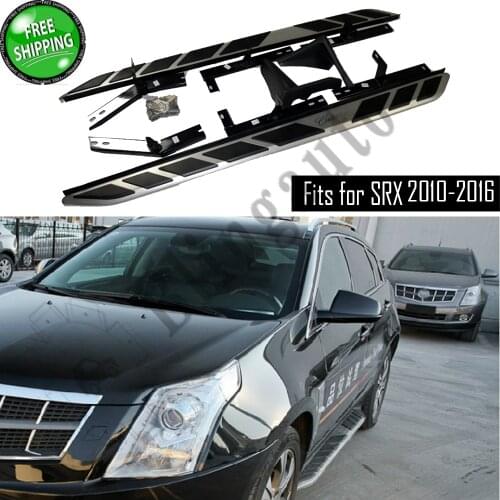 Fits for Cadillac SRX 2010-2016 2Pcs left right running board side steps nerf bar car pedal side stairs