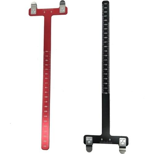 Archery Bow T Ruler Archery Metal Bow Square Brace Height Measure Ruler For Recurve Bow Longbow Compound Bow Hunting Tools