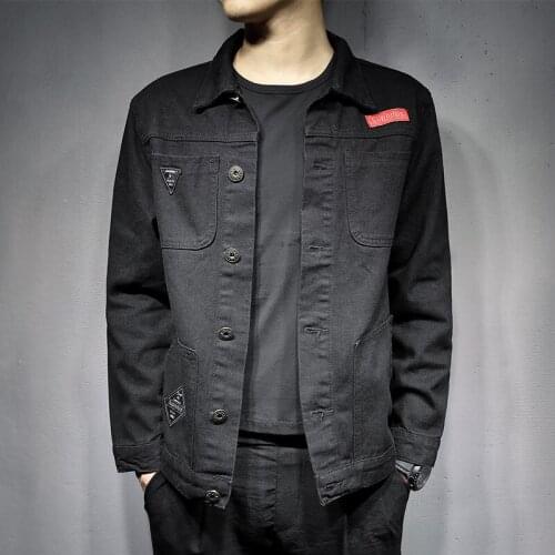 Jacket Men Jeans Jacket Fashion Mens Jackets And Coats Fine Spring Outwear Cowboy Outwear Streetwear Clothes M-5xl