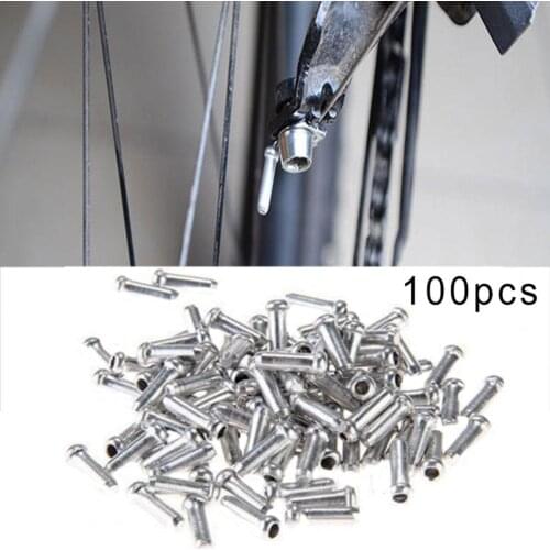 Hot Sale 100pcs Bicycle Bike Shifter Brake Gear Inner Cable Tips Ends Caps Crimps Ferrules Bicycle Accessories High Quality 2021