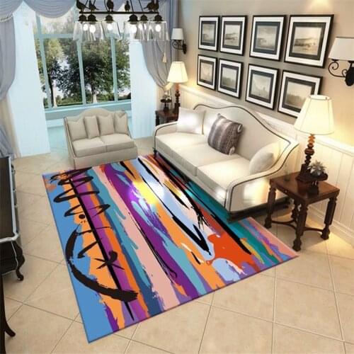 New Nordic style living room carpet area carpet flannel soft bedroom carpet mattress ocean big fish carpet