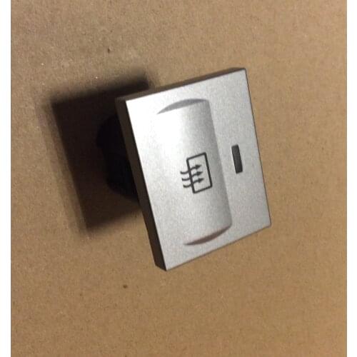 Silver color for Ford Focus Rear gear heating switch Defrost switch Rear windshield defogging switch button