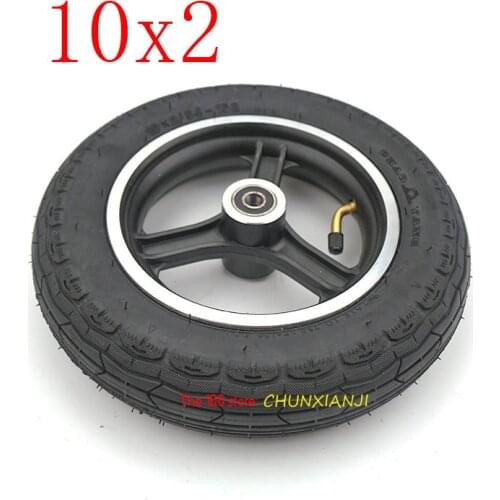 Super 10 x 2/54-152 Tire and rims hub combo,for Kid Schwinn Tricycle,baby stroller,Electric scooter,Wheelbarrow 10*2 tyre wheel