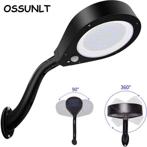 Solar Lights Shower Light 61 LEDs Outdoor Courtyard Sensor Wall Lamp Street Light IP65 Waterproof PIR Motion Sensor Lighting