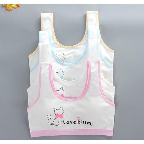Girls Training Bras 12 Kids Soft Underwear 10 Girls Accessories Breathable Children Bras for Teen Girl 8-14y Padded Tube Topic