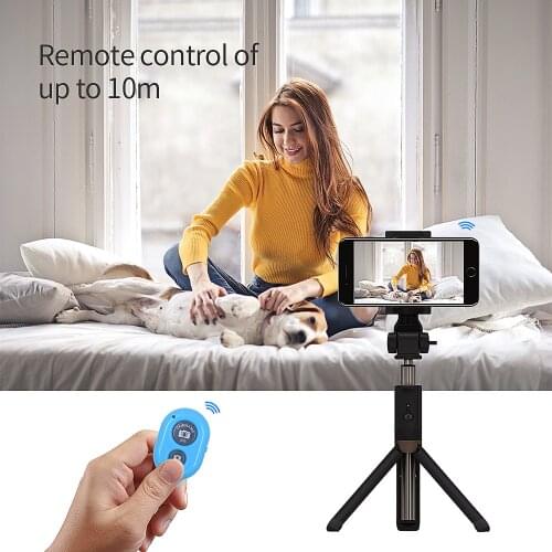 TISHRIC Bluetooth Selfie Stick Tripod For Mobile Phone smartphone Remote Control Shutter Selfiestick For iPhone Xiaomi Samsung