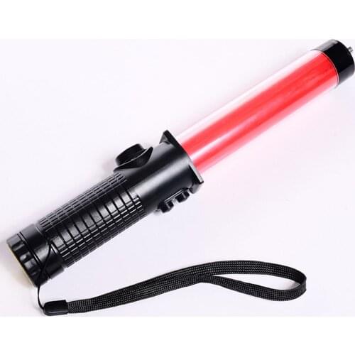 Outdoor Safety LED Traffic baton Safety Signal Warning Flashing Whistle Wand Baton by hand Police ref baton 300mm Night Light