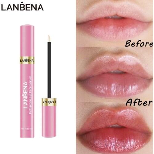 LANBENA Lip Care Serum Moisturizing Repairing Lip Plumper Lip Mask Increase Lip Elasticity Reduce Fine Lines Resist Aging Beauty