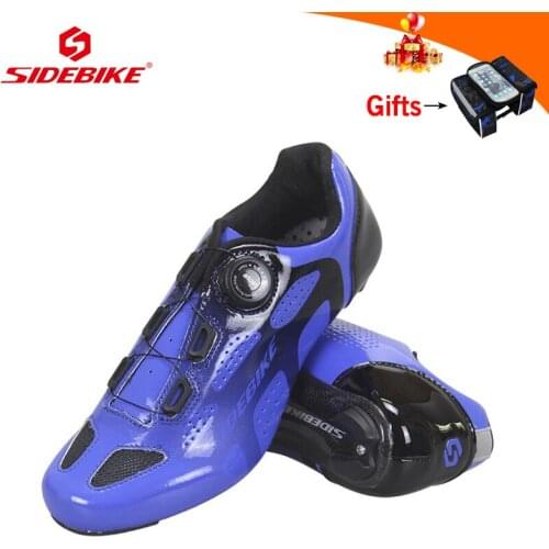 SIDEBIKE Cycling sneakers carbon fiber men women self-locking breathable sapatilha ciclismo ultra-light racing bike shoes