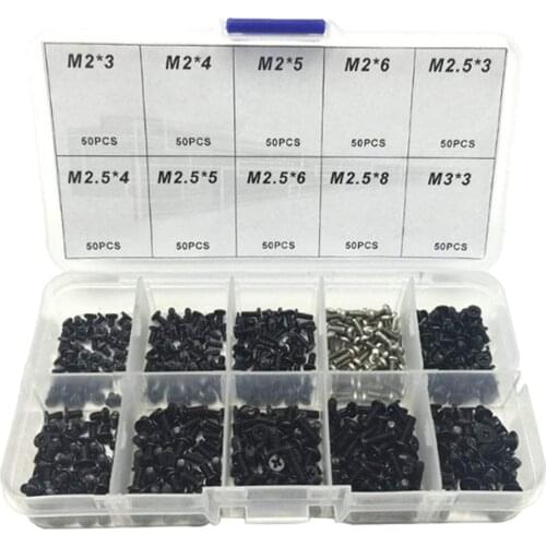 500 Pieces Computer Screws Mounting Screws for Motherboard, Stainless