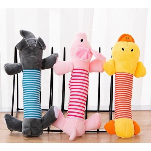 Pet Chewing Toy Four-legged Elephant Pet Plush Squeaky Dog Toy Bite-Resistant Clean Dog Puppy Training Toy Pet Supplies