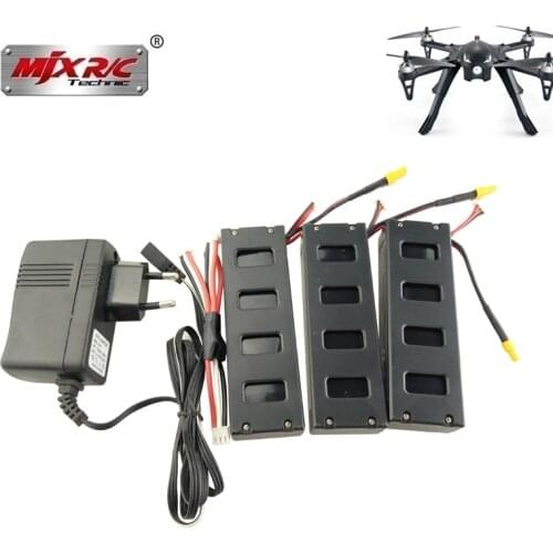 7.4v Battery And Charger For MJX R/C Bugs 3 B3 7.4V 1800mah Li-po Battery for MJX B3 RC Quadcopter Drone Spare Parts Accessories