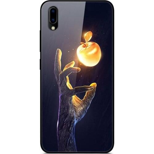 For VIVO Y91C Phone Case Tempered Glass Case Phone Cover Fitness Back Bumper Series 3