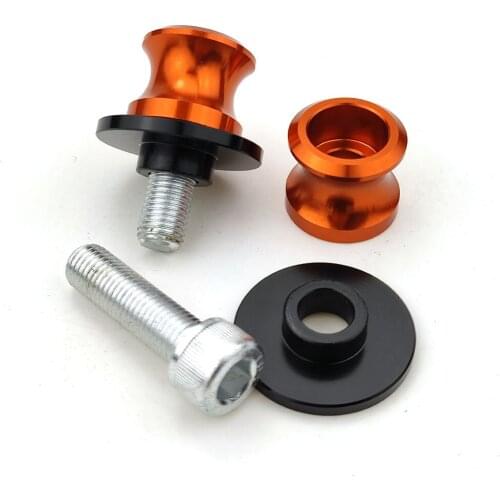 For KTM 690 DUKE/SMC/SMC-R/Supermoto/Enduro R/DUKE R Motorcycle CNC Aluminum Swingarm Spools Slider Stand Screws M10