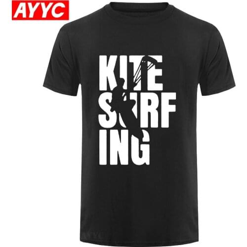 EAT SLEEP KITESURF T SHIRT Kitesurfing Boarding Surfinger Cool Tee Funny Gift O Neck T Shirt Harajuku Shirt