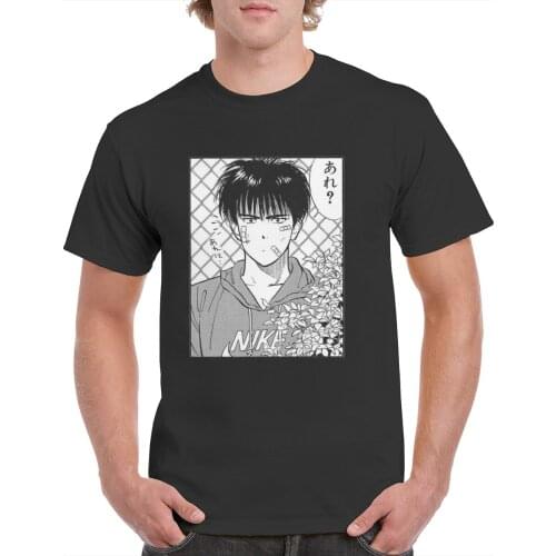 High Quality AnimeSLAM DUNK T-shirt Mens Summer Cotton Short Sleeve T Shirt for male comfortable top tees