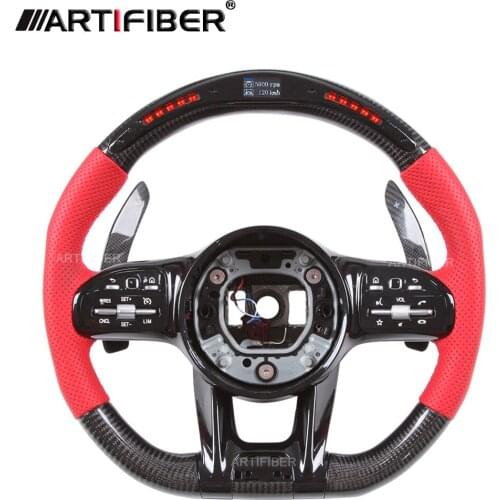 Race Display LED Steering Wheel for Mercedes Benz CLA35 GLA35 GLB35 A45 CLA45 GLA45 C43 SLC43 GLC43 GT