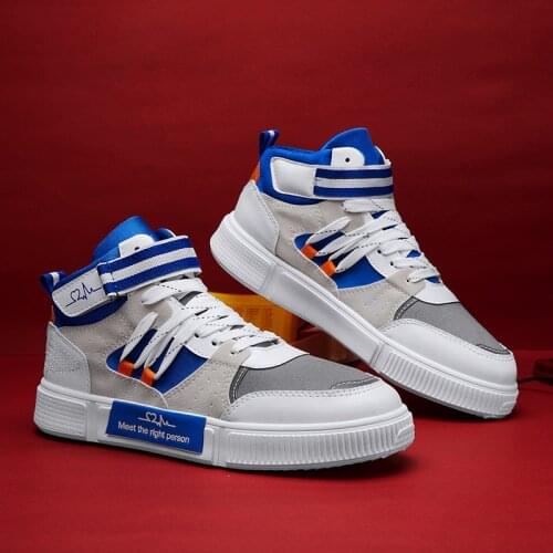 Original Design Heart-Shaped Mens Canvas Sneakers Fashion White High Top Sneakers For Men Women Breathable Men Skateboard Shoes