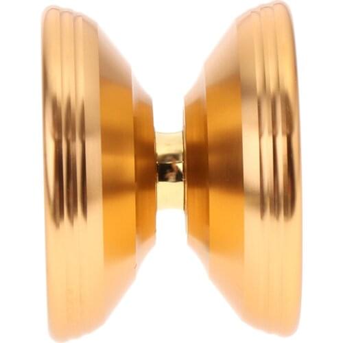 Metal Yoyo Unresponsive Yoyo, Gold Yoyo Ball Toy for Kids & Teens, + String
