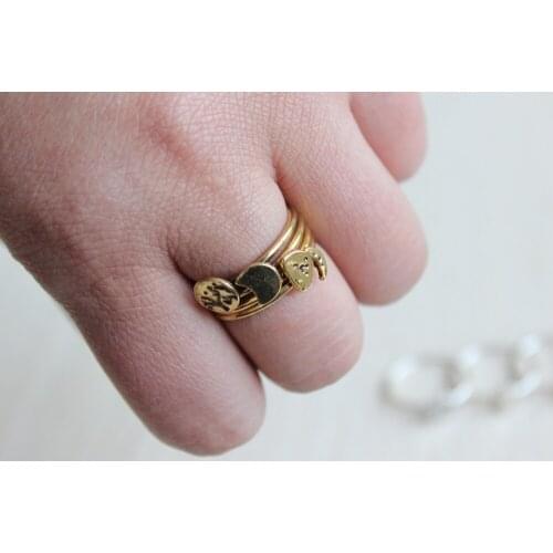 Fashion the moon four different the shape of the ring Exclusive design beautiful ring