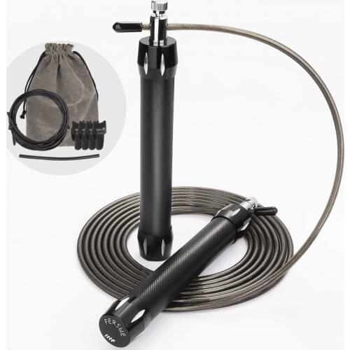 Jump Rope Set Two Adjustable Speed Skipping Ropes with Aluminum Alloy Handles Ideal for Workout Fitnes Weight Loss Boxing