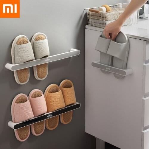 Xiaomi Youpin Wall-mounted Bathroom Slipper Organizer Storage Rack Does Not Take Up Space Slippers Rack for Bathroom Accessories