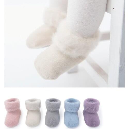 2020 New baby socks winter thick warm socks newborn boys girls baby non-slip baby foot sock