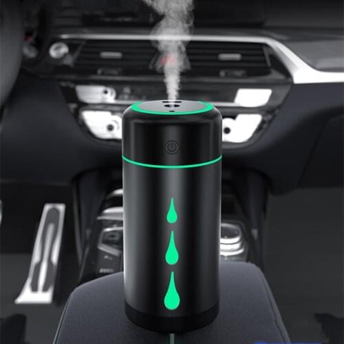 Portable Car Air Humidifier USB Aroma Diffuser with LED Projection Light Lamp Ultrasonic Cool Mist Aromatherapy Diffusor Fogger